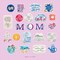 22PCS Heartfelt Mother’s Day Stickers – Floral & Funny Mom Stickers, Waterproof for Crafts, Scrapbooks, Water Bottles